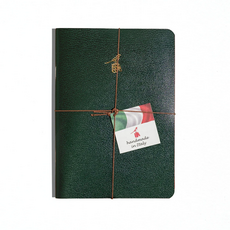 Set/3 Bird Italian Notebooks green