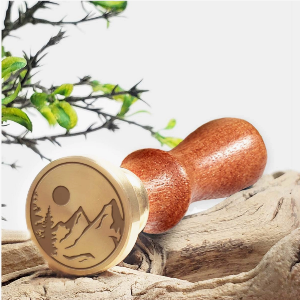 Mountain Wax Seal Stamp Rosewood Handle