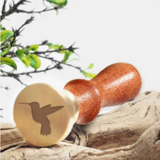 Hummingbird Wax Seal Stamp Rosewood Handle