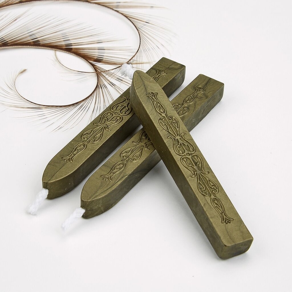 Sealing Wax Set/3 Copper, Olive, Sapphire