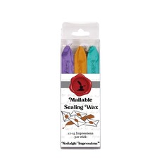 Sealing Wax Set/3  Turquoise, Purple, Gold