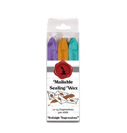 Sealing Wax Set/3  Turquoise, Purple, Gold