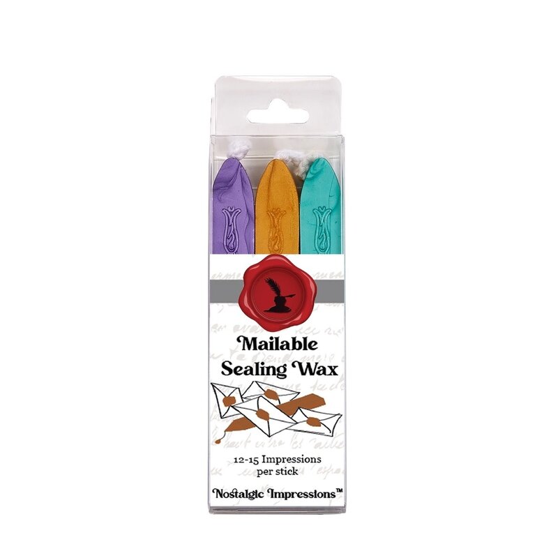Sealing Wax Set/3  Turquoise, Purple, Gold