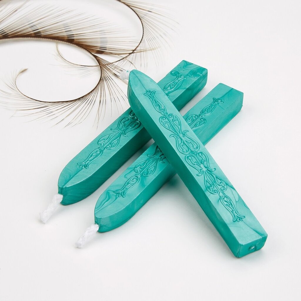 Sealing Wax Set/3  Turquoise, Purple, Gold
