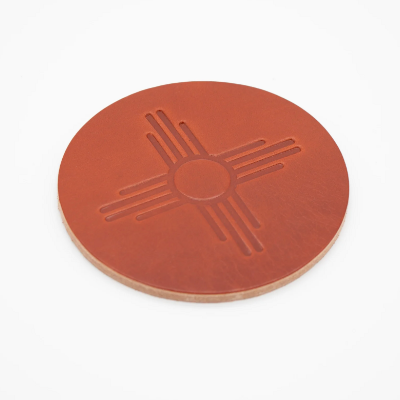 Leather ZIA Coasters set/4