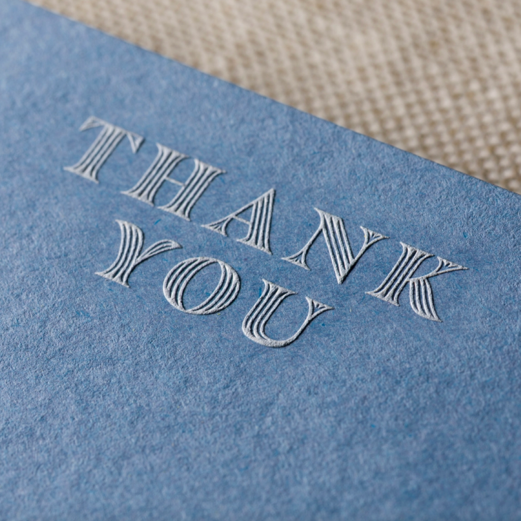 Engraved Thank You Notecards