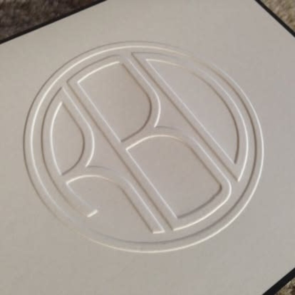 Henley Embossed Monogram Note  Set/25