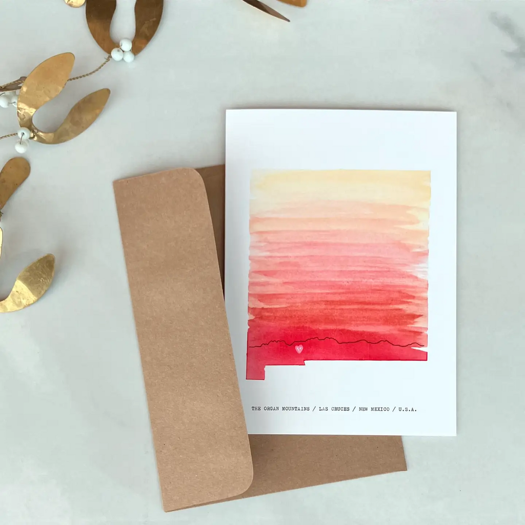 Organ Mountains New Mexico Blank Card