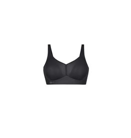 Buy online Black Cotton Blend Sports Bra from lingerie for Women by Madam  for ₹234 at 78% off