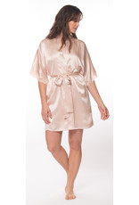 Christine Lingerie  Silk Boudoir Short Robe