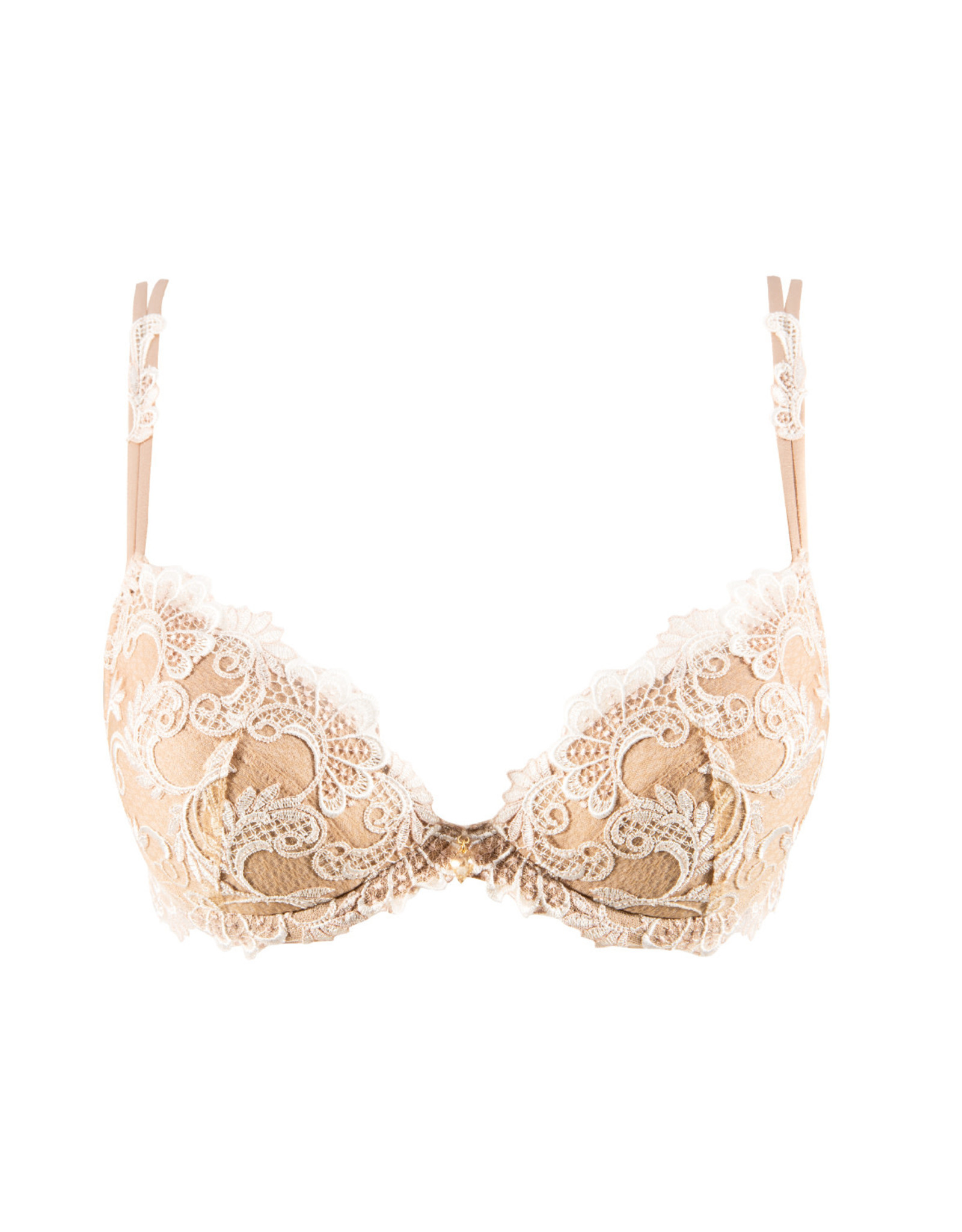 Silk padded bra by Lise Charmel pink