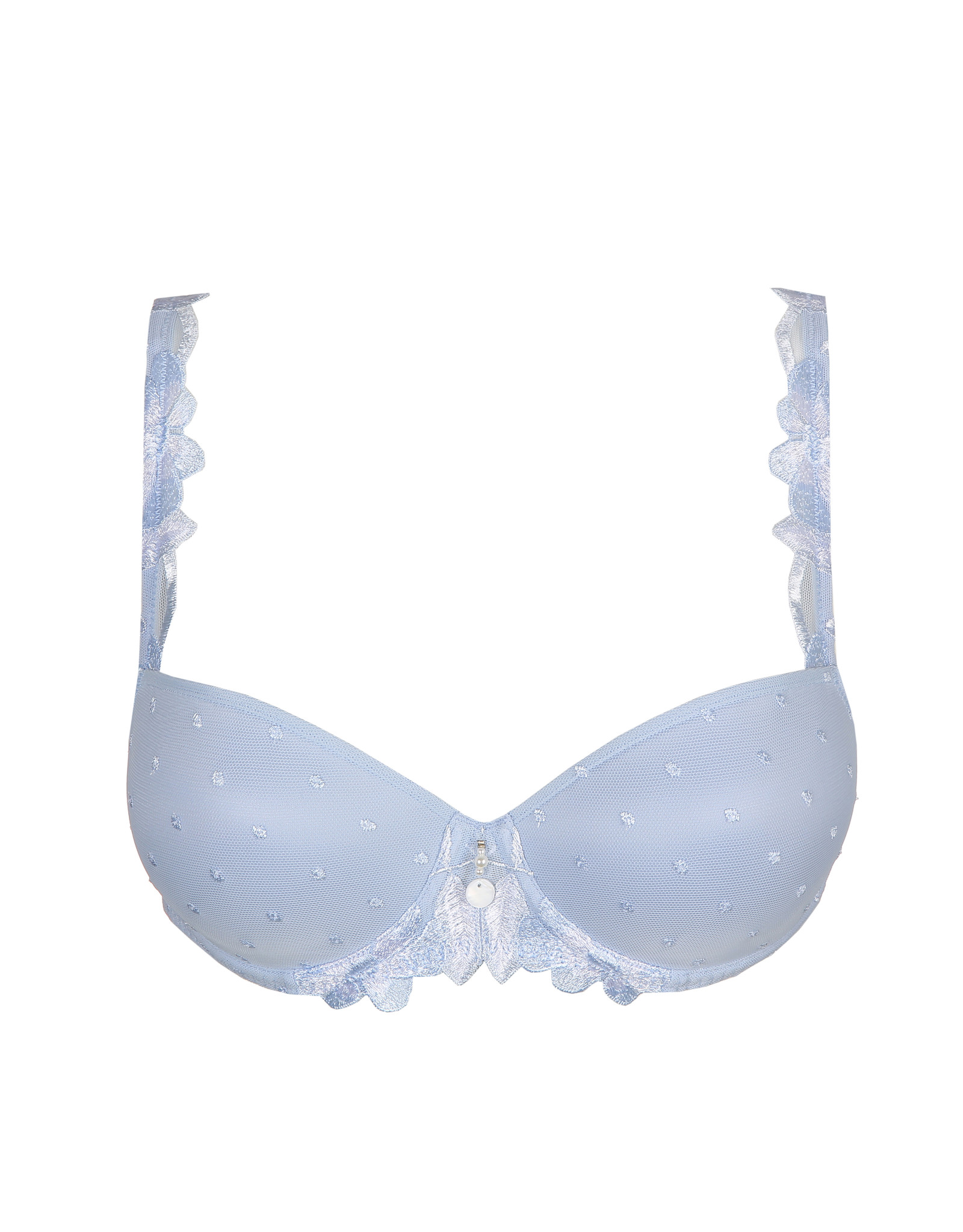 Blue Padded Lace T-Shirt Bra, Lingerie