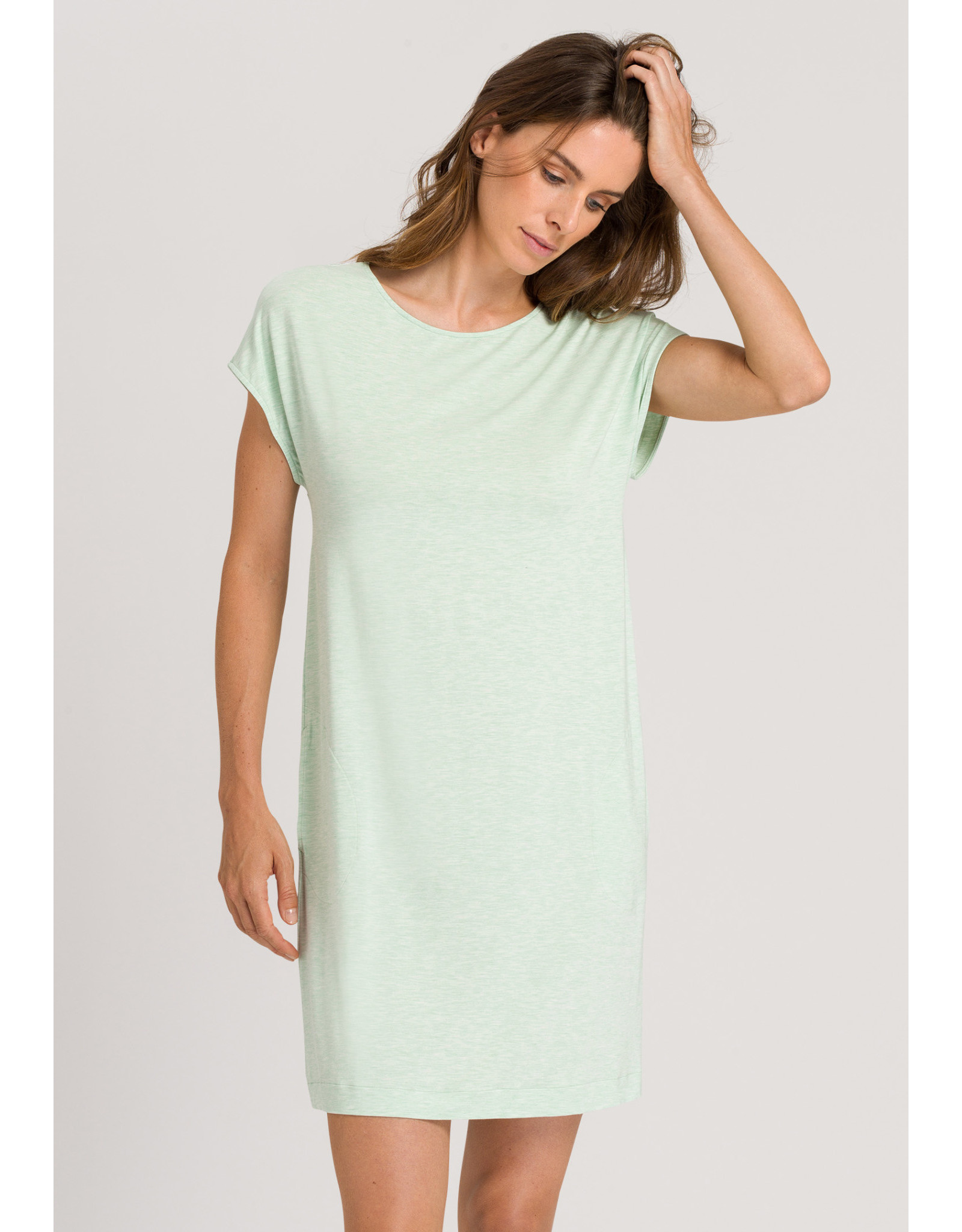 Hanro Natural Elegance Short Cap Sleeve Nightgown