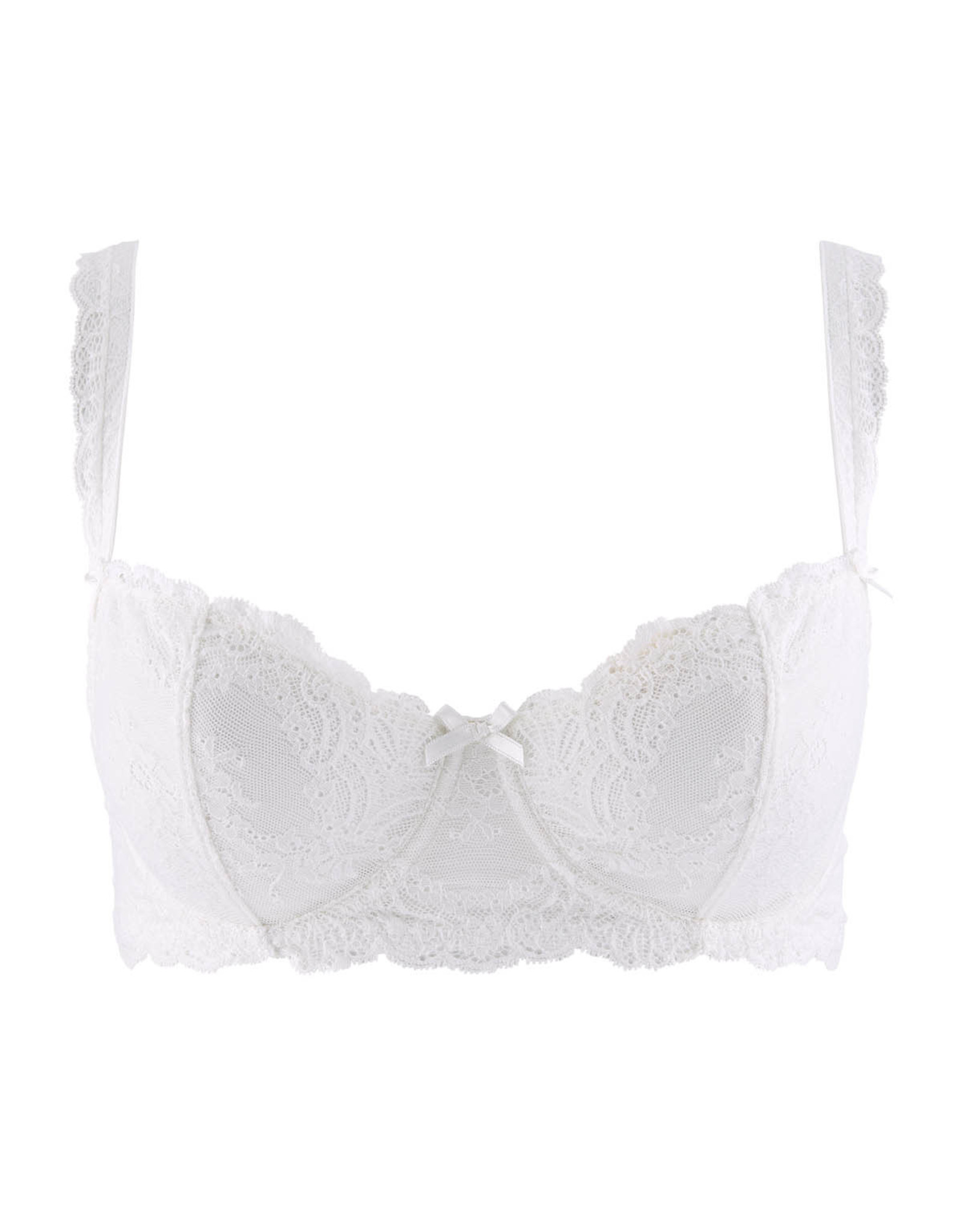 Aubade PA14 Women's Reine Des Pres Jasmine Off White Lace Half Cup