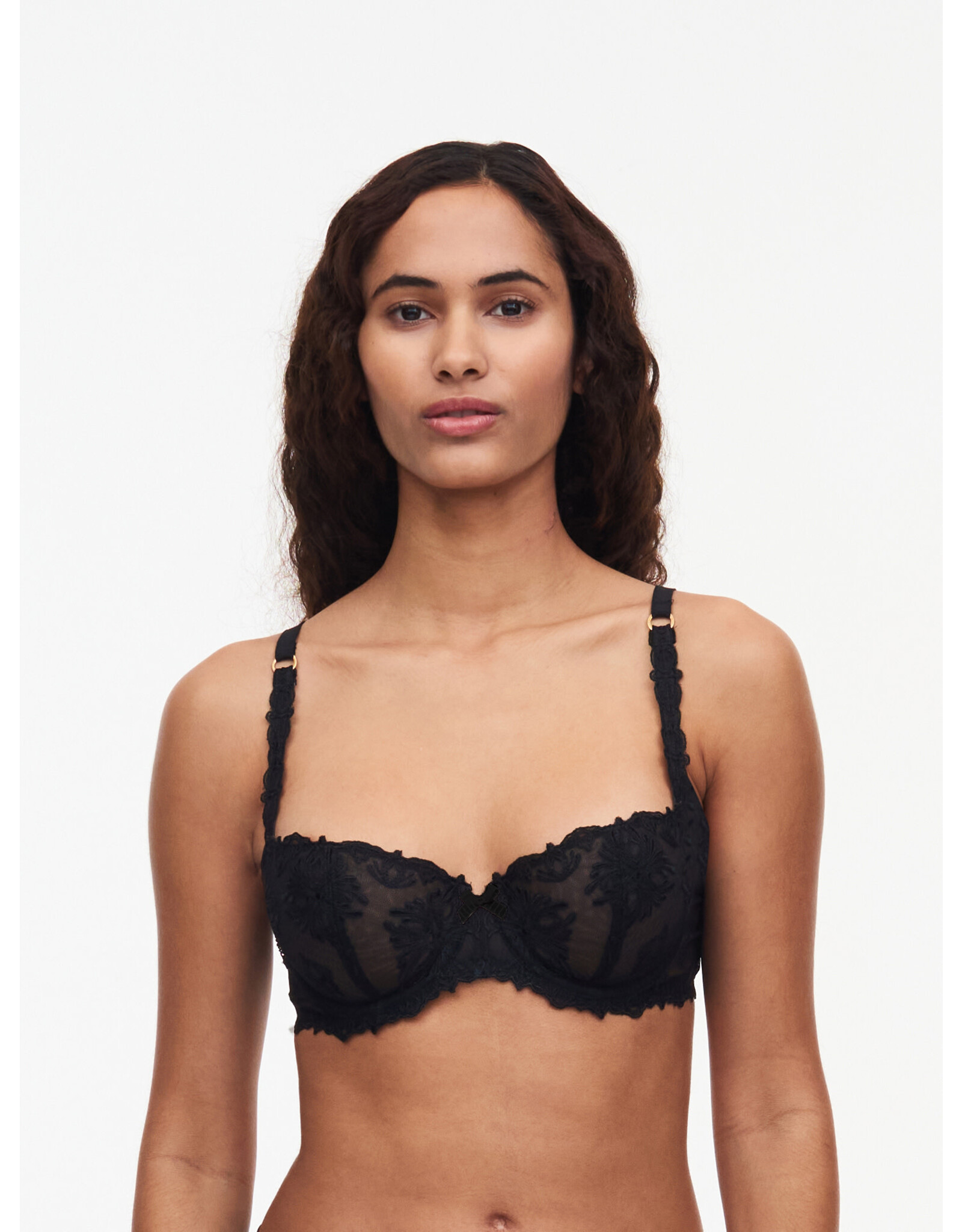 Chantelle Champs Elysées Lace Unlined Underwire Demi Bra, Style # 2605