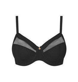 Lucie Lace Comfort Underwire Bra Black