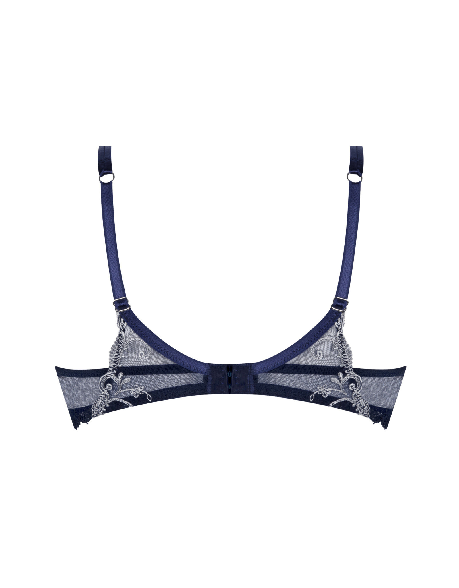 Wireless Plunge Bra With Lace At Back - Déesse Collection