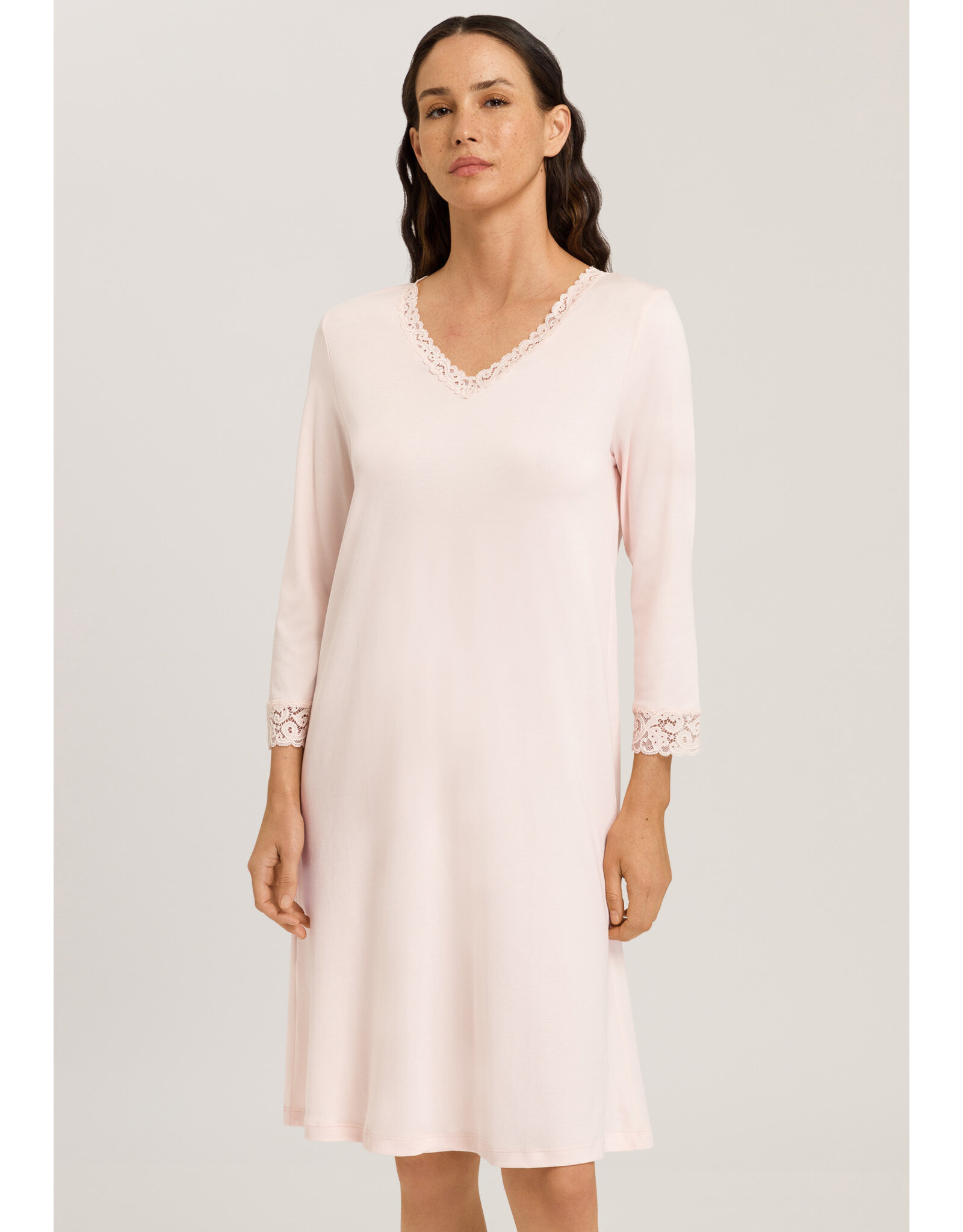 Hanro Moments 3/4 Sleeve Short Nightdress