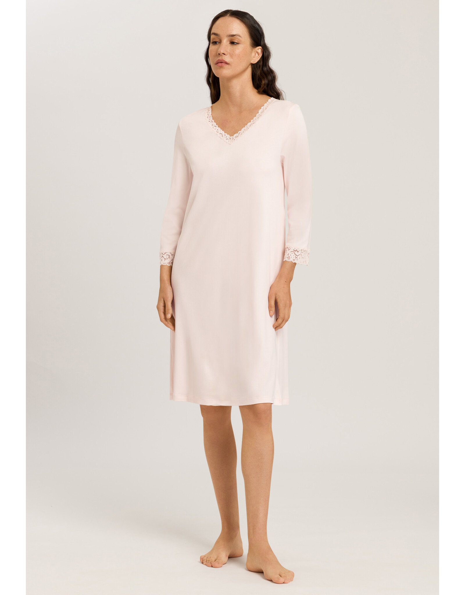 Hanro Moments 3/4 Sleeve Short Nightdress