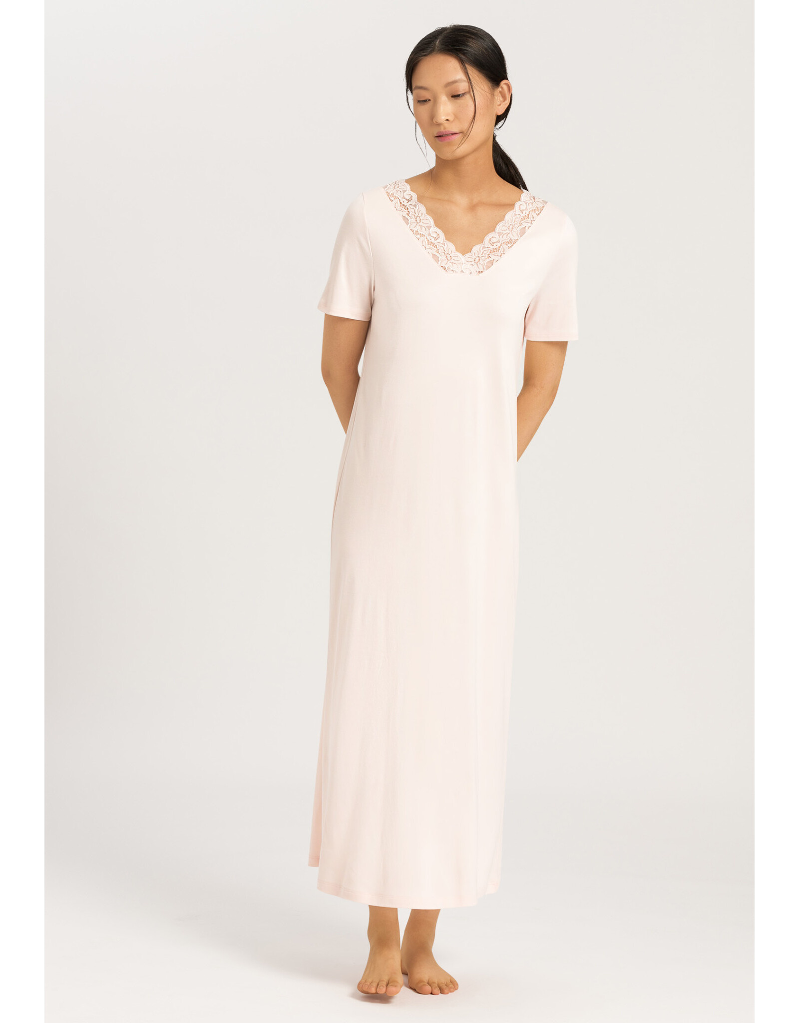 Hanro Moments Short Sleeve Long Nightdress