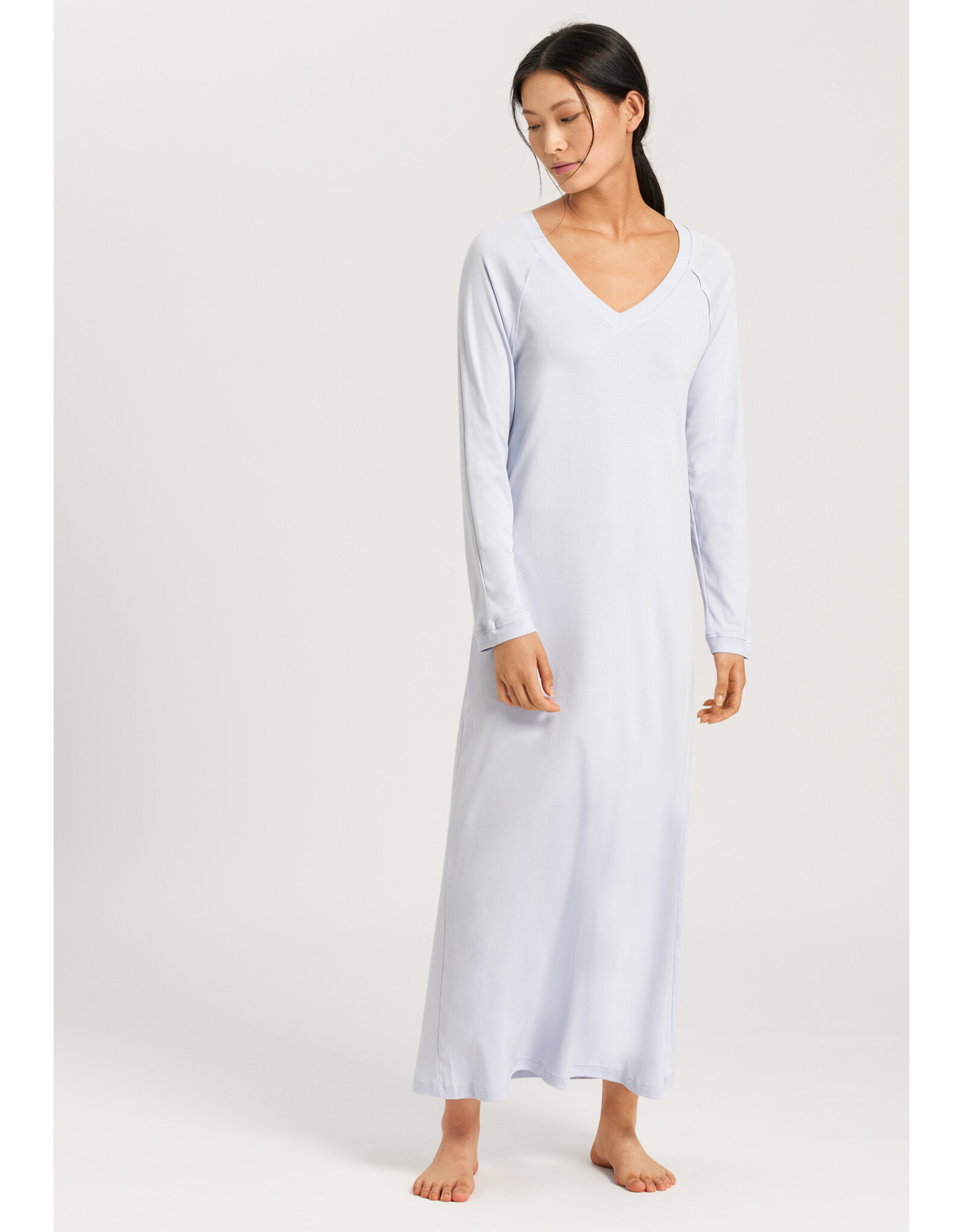 Hanro Pure Essence Long Sleeve Long Nightdress
