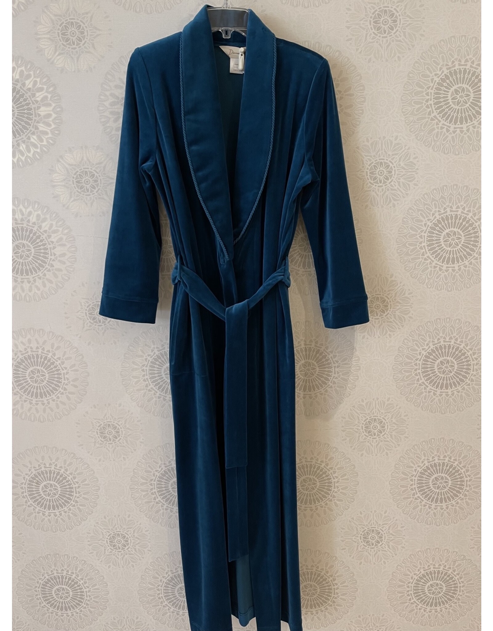 Diamond Tea Cotton Velour Wrap Up Robe