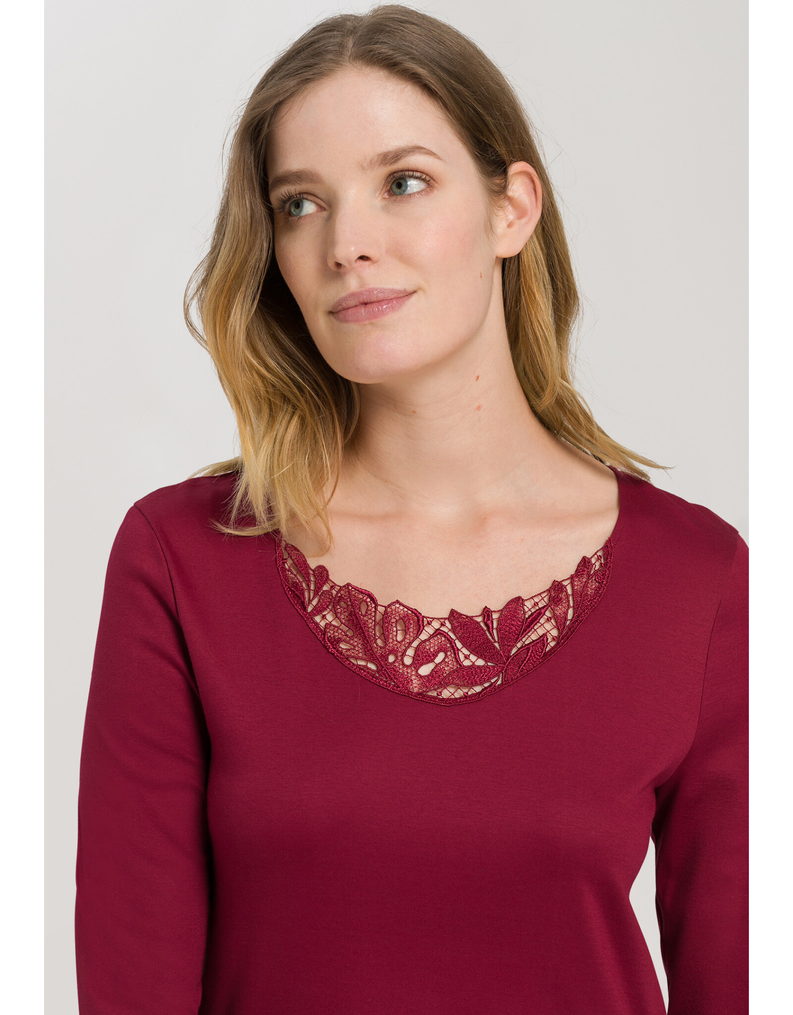 Hanro Zelda Long Sleeve Long Nightgown