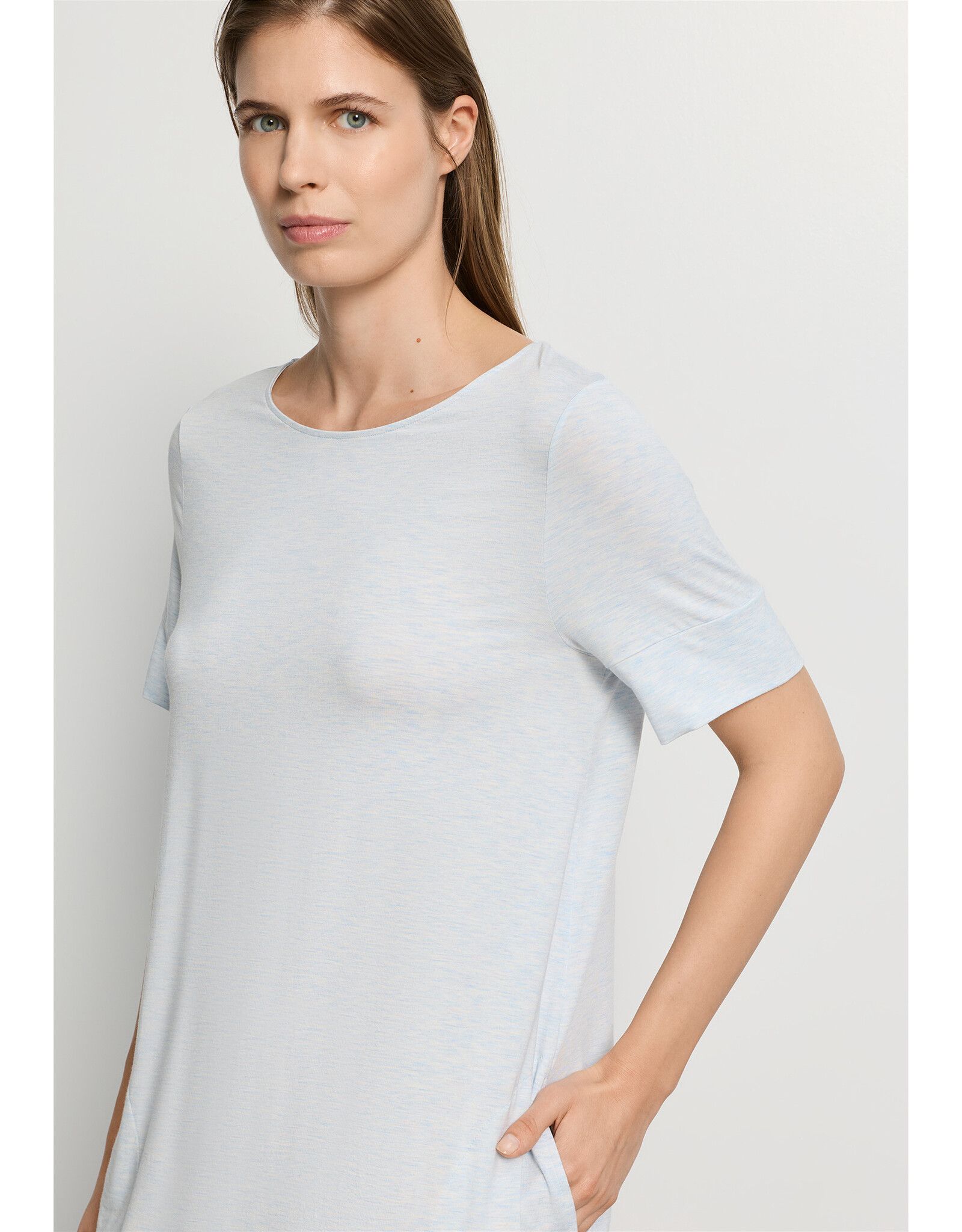 Hanro Natural Elegance Short Sleeve Nighty