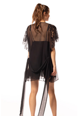 Christine Lingerie Silk Chiffon Short Robe