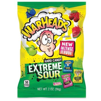 Warheads Extreme Sour Hard Candy 2 oz.