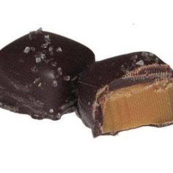 Asher's Dark Chocolate Vanilla Sea Salt Caramels (6 pcs.)