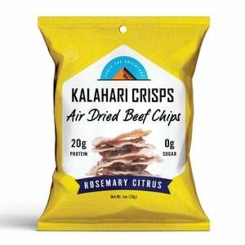 Kalahari Air Dried Beef Crisps Rosemary Citrus