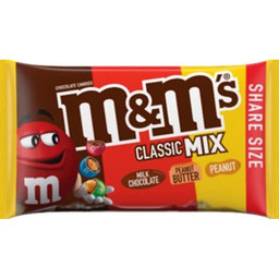 M&M Classic Mix Milk Chocolate, Peanut Butter & Peanut