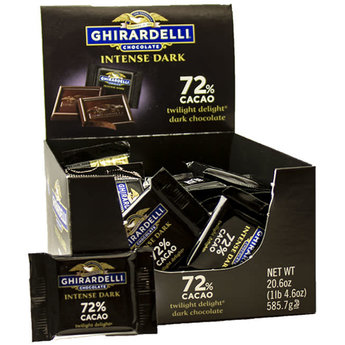 Ghirardelli Twilight Delight Intense Dark 72%  Cacao Square