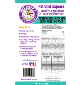 Pet Chef Express PCE Grain Free Whitefish & Duck