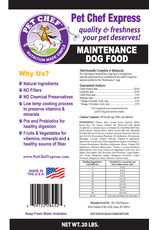 Pet Chef Express PCE Maintenance