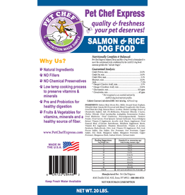 Pet Chef Express PCE Salmon & Rice