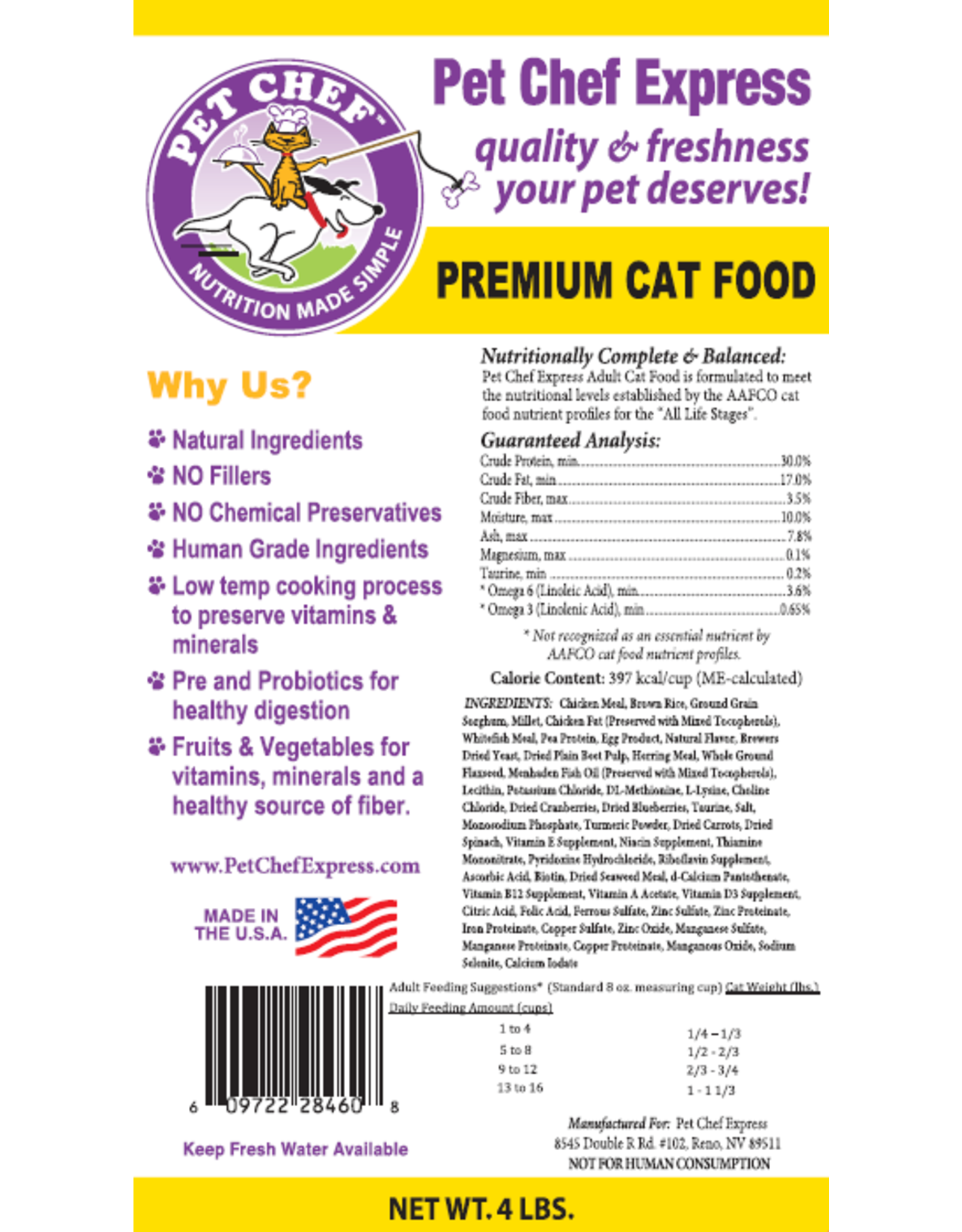Pet Chef Express PCE Adult Premium Cat
