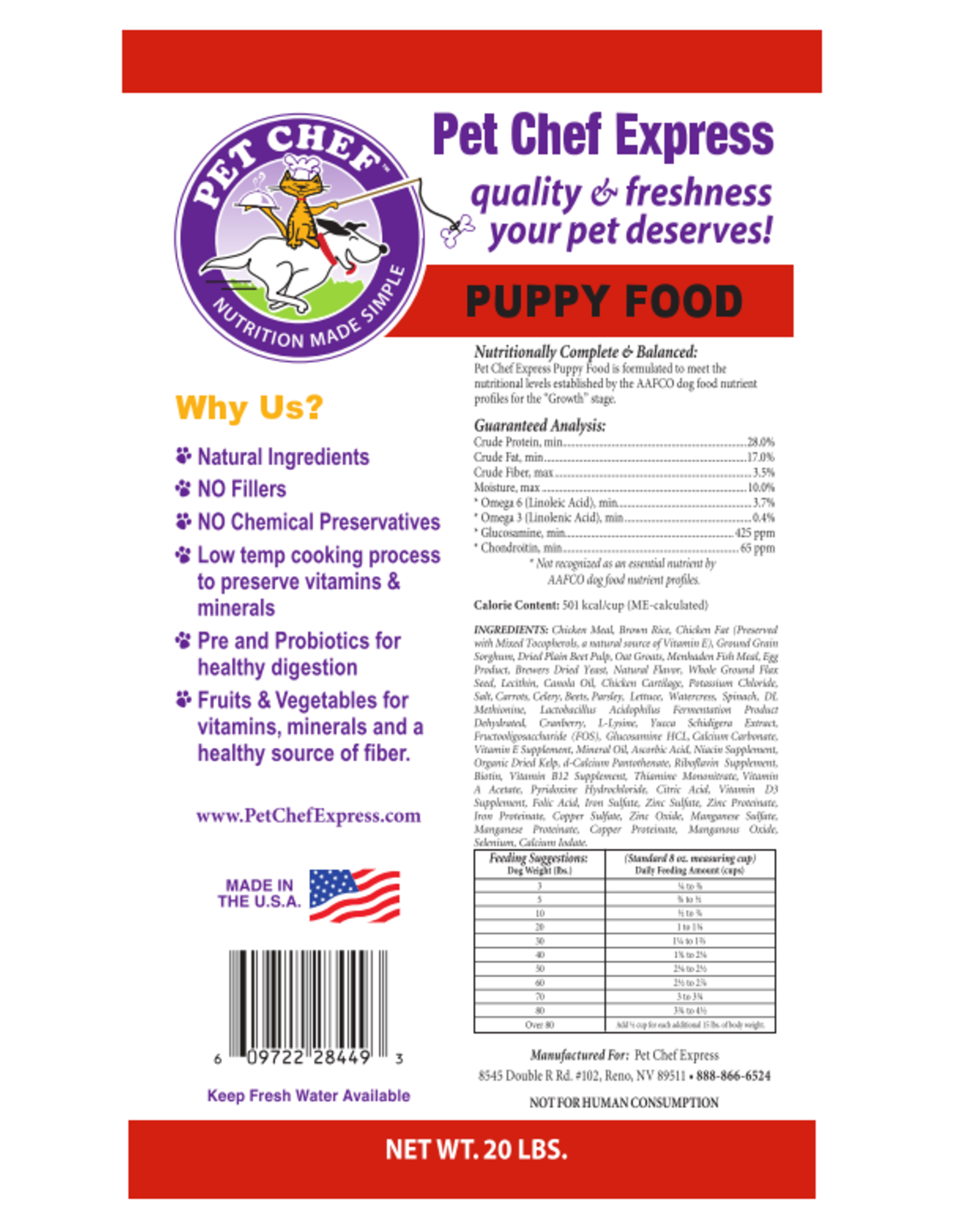 Pet Chef Express PCE Puppy