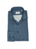 Stenstroms Stenstroms Blue Patterned Slimline Shirt