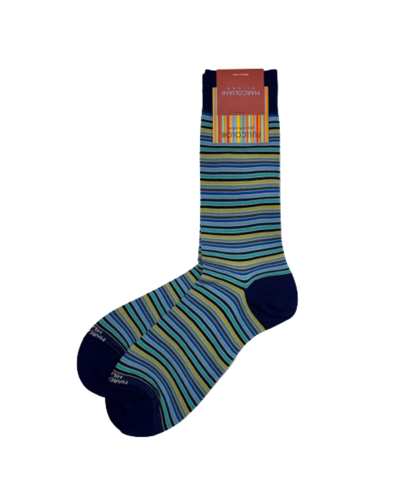 Marcoliani Marcoliani Pima Cotton Socks - Positano Stripe