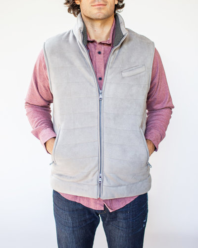 North Royal Benson Quilted Vest  Moon Mogul