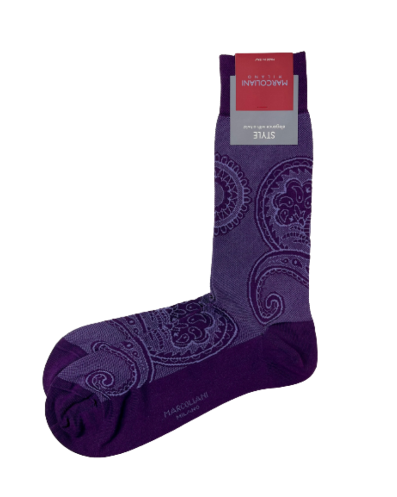 Marcoliani Marcoliani Pima Cotton Socks - Indian Paisley