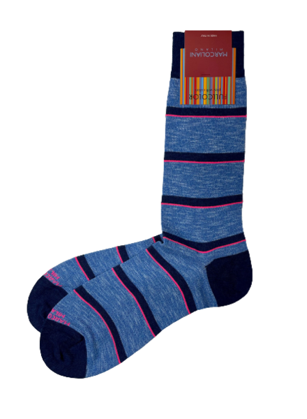 Marcoliani Pima Cotton Socks - Fluo Stripe
