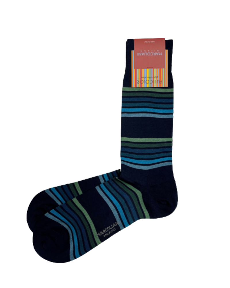 Marcoliani Marcoliani Pima Cotton Socks - Firenze Stripe