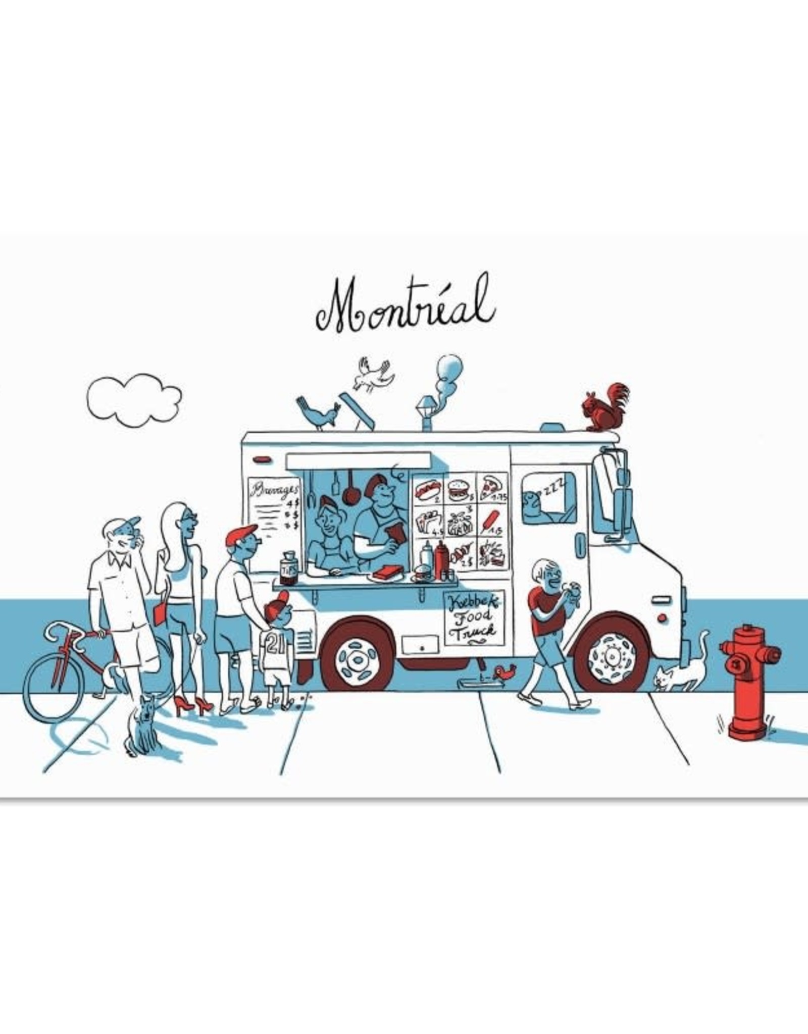 Paperole Carte postale Foodtruck Paperole
