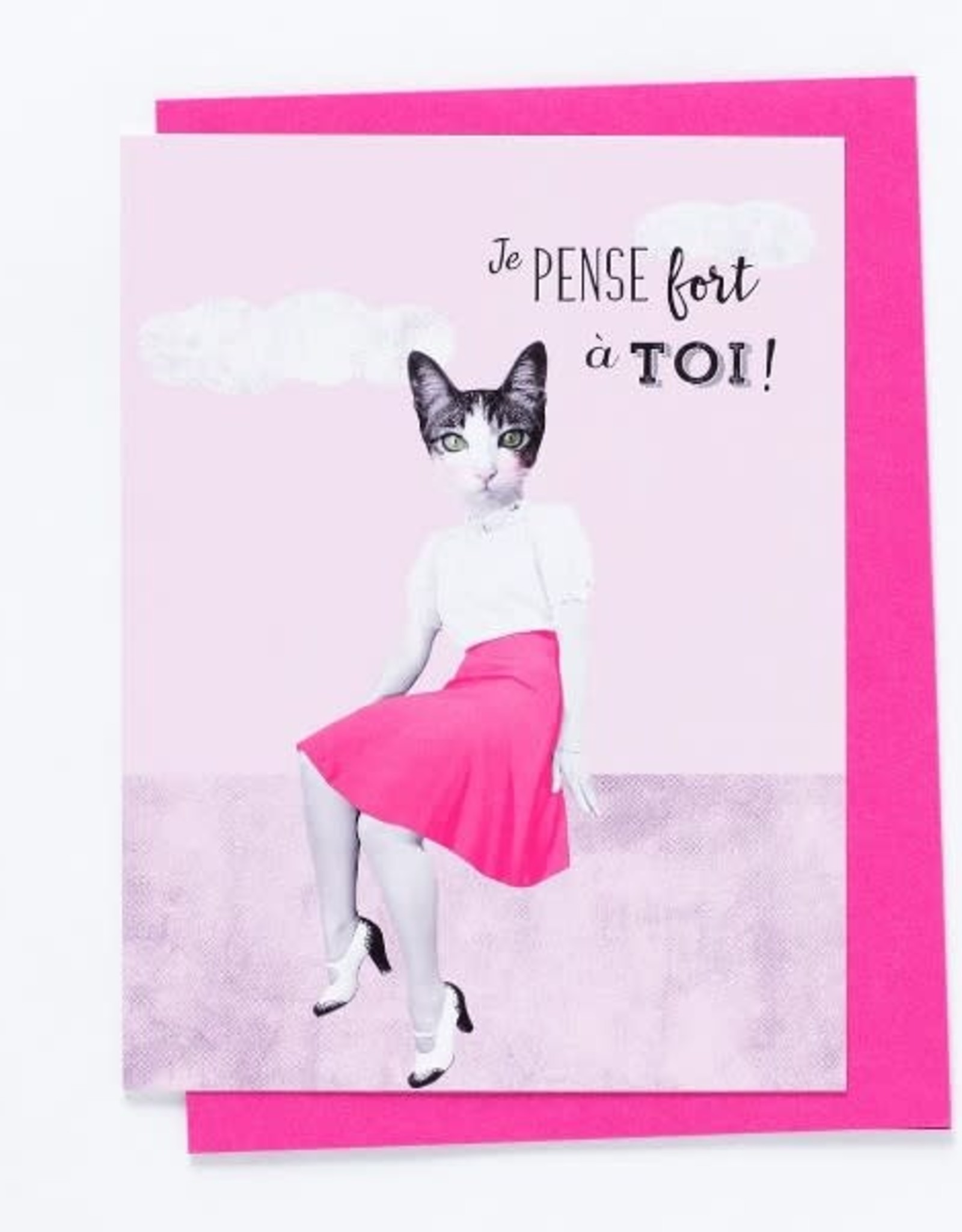 Carte So Meow Je Penses Fort A Toi Les Coureurs De Jupons