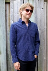 Naked and Famous Easy Shirt AH1920 Cotton Tweed Blue Naked & Famous