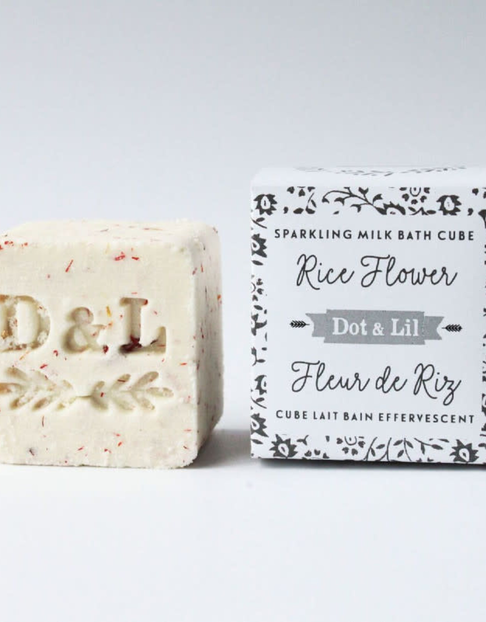 Dot and Lil Cube de Bain Effervescent Dot & Lil  Fleur de Riz