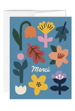 Paperole Carte de souhait Paperole Merci Fleur Bleue